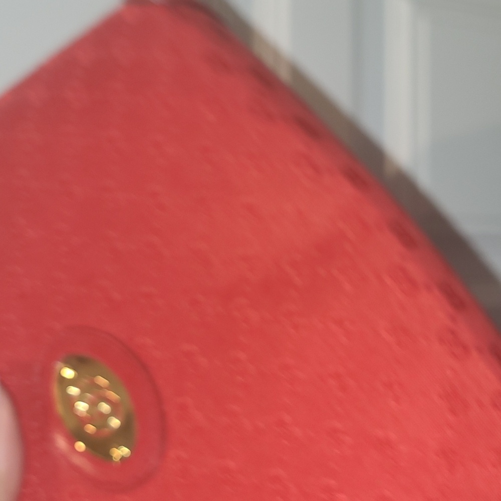 GUCCI RED MICRO GG MONOGRAM CROSSBODY BAG - Picture 14 of 16